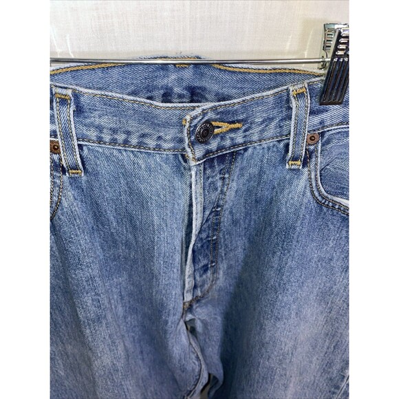 Levi’s 501 Men’s Straight Jeans Size 36x30 Blue Button Fly Cowboy Western Rodeo - Picture 3 of 12